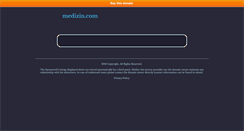 Desktop Screenshot of medizin.com